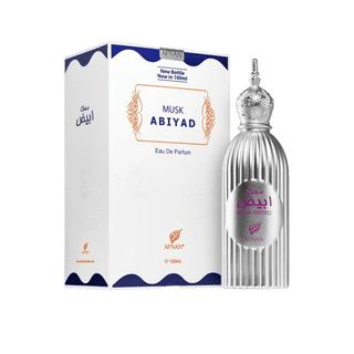 Musk Abiyad Eau De Parfum warm musky by Afnan 100ml FAST - simplyislam