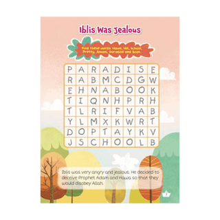 PROPHET ADAM AND WICKED IBLIS ACTIVITY BOOK - simplyislam