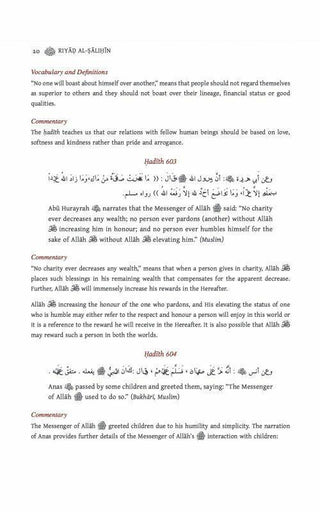 Riyad us Saliheen Arabic and English Translation 3 vol with commentary Nawawi - simplyislam